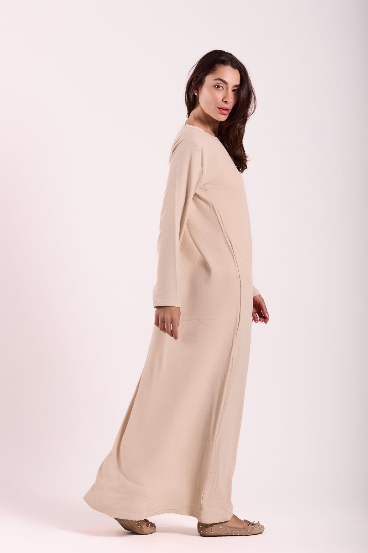 Basic Long sleeves Dress - Material: C.Y