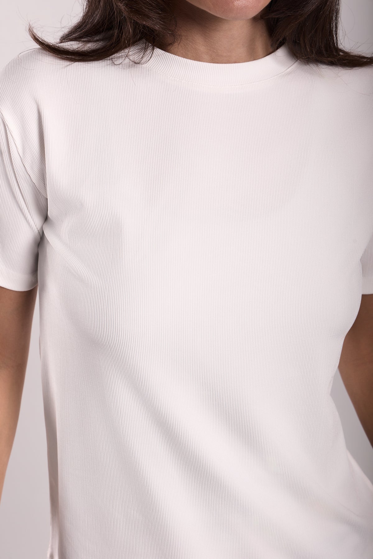 T-Shirt Ribbed Half Sleeve - Material: Derby
